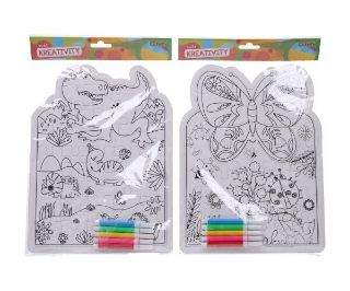 Obrázek z Puzzle k vymalování+5ks fix, 2dr 